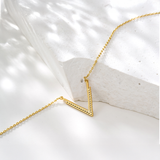 Κολιέ Golden V Charm