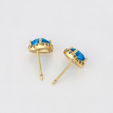 Σκουλαρίκια Blue Heart Sparkle