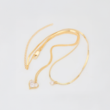 Κολιέ Golden Heart Duo