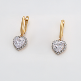 Σκουλαρίκια Crystal Heart Sparkle