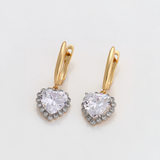 Σκουλαρίκια Crystal Heart Sparkle