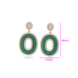 Σκουλαρίκια Emerald Luxe