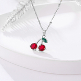 Κολιέ Cerisier Argenté