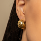 Golden Orbs Earrings