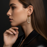 Σκουλαρίκια Oval Link