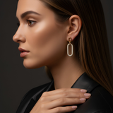 Σκουλαρίκια Oval Link