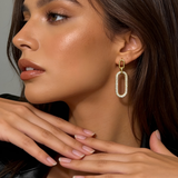 Σκουλαρίκια Oval Link