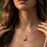 Κολιέ Cerisier Argenté