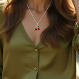 Κολιέ Cerisier Argenté