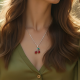 Κολιέ Cerisier Argenté