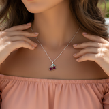 Κολιέ Cerisier Argenté