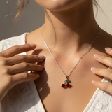 Κολιέ Cerisier Argenté