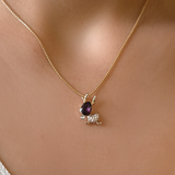 Necklace Ruby Reindeer