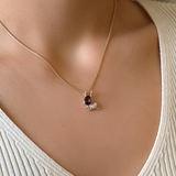 Necklace Ruby Reindeer