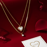 Κολιέ Golden Heart Duo