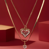 Κολιέ Golden Heart Duo