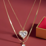 Κολιέ Golden Heart Duo