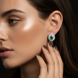 Σκουλαρίκια Emerald Kiss