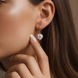 Σκουλαρίκια Crystal Heart Sparkle