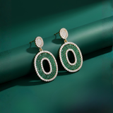 Σκουλαρίκια Emerald Luxe