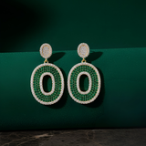 Σκουλαρίκια Emerald Luxe