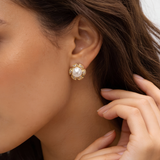 Σκουλαρίκια Fleur d'Or